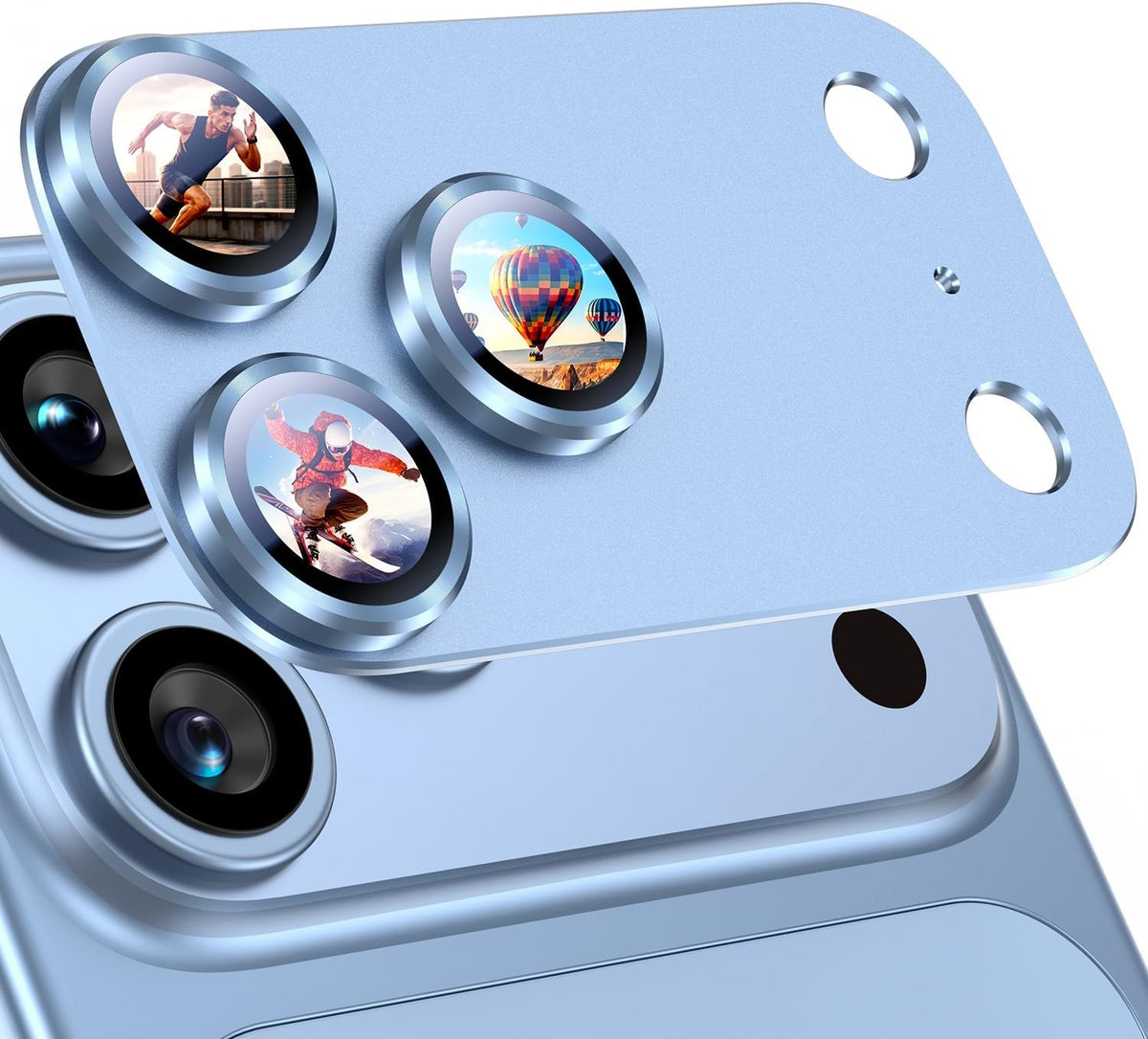 Uyiton for Phone 18 Pro Max Camera Lens Protector, Metal Frame Glass Cover Not Easy to Break, Strong Adsorption, Case-Friendly, Metal 9H Sapphire Glass Rear Camera Screen Cover